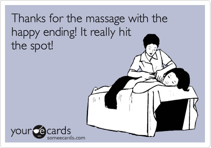 happy ending massage for happy customer