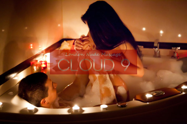 Soapy massage in progress...